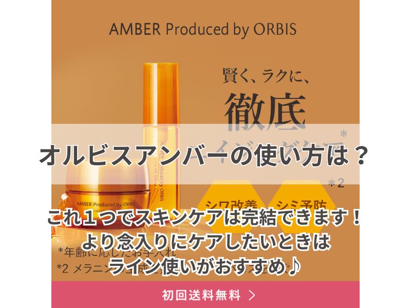 オルビスアンバー 使い方　2404